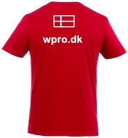 vm tshirt med dannebrog og eget logo tryk