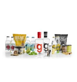 Stor Ginpakke - København. 2 flasker Gin, tonic, snacks og Georg Jensen Jigger