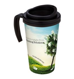 Americano Grande To-Go Termokrus med håndtag og print hele vejen rundt, 350ml