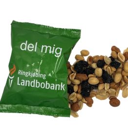 Nødder i pose med logo