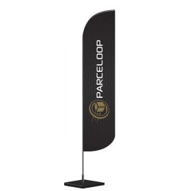 Beachflag, højde 390cm