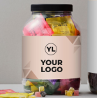 Wally & Whiz logo bøtte med 50 poser flowpacks