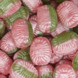 Veganske bolsjer med logo på komposterbart papir (pris pr. kg)