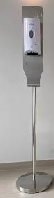 Berøringsfri håndsprit dispenser på stativ i rustfrit stål